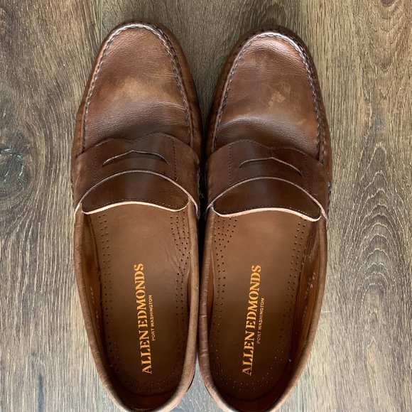 Allen Edmonds Cavanaugh Penny Loafer in Coffee - Picture 4 of 10